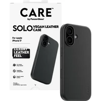 PanzerGlass® CARE SOLO MagSafe kryt z vegánskej kože iPhone 17e/16e čierny - Puzdra