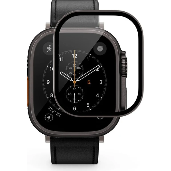 UNUM by Epico SapphireShield Watch Protector safírové sklo pre Apple Watch Ultra (49mm) čierne - Ochranné fólie a sklo - Hlavný obrázok