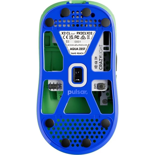Pulsar X2 CrazyLight Mini bezdrôtová herná myš zelená - Myši - Obrázok d_9ff7fa48efe741ac9382d2e222d203e9
