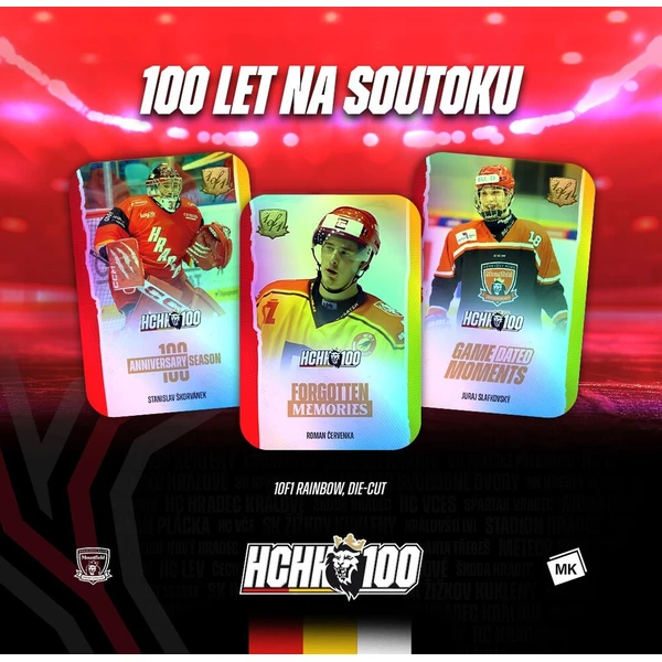 MK hokejové karty 2025 100 rokov na sútoku Hradec Králové box - Hokejové karty - Obrázok d_a0d32bd389b149808dcc1eec58413e73