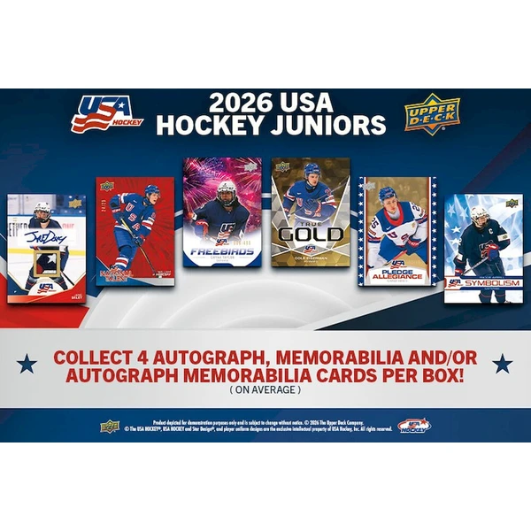 Hokejové karty 2026 Upper Deck Team USA Juniors Hockey Hobby Box - Hokejové karty - Obrázok d_a116af9dbfb34f64b7fbb340dd29304b