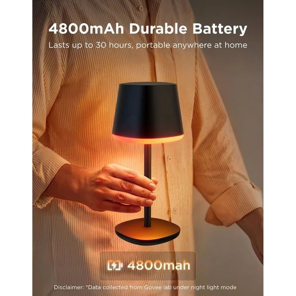 Govee Table Lamp Classic S RGBICWW stolní lampa, Matter černá - Chytré lampičky - Obrázok d_a14312a9342a4f038cbee6bbbb5095ea