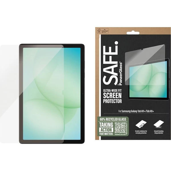 PanzerGlass® SAFE Ultra_Wide Fit sklo Samsung Galaxy Tab A11+/Tab A9+ - Ochranné fólie a sklo - Hlavný obrázok