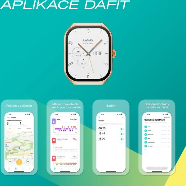 LAMAX Flow AMOLED chytré hodinky zlatoružové - Inteligentné hodinky - Obrázok d_a20ecc0882d04b0eab90d2853b9a14b0
