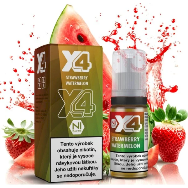 Liquid X4 Bar Juice Jahoda a melón 10ml (20mg) - E-liquidy - Hlavný obrázok