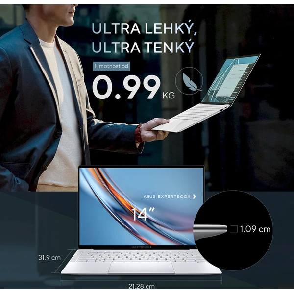 ASUS ExpertBook Ultra (B9406CAA-OLEDX7642SX) sivý - Notebooky - Obrázok d_a389a95bd0ab4b79bad30ab7bfd58a60
