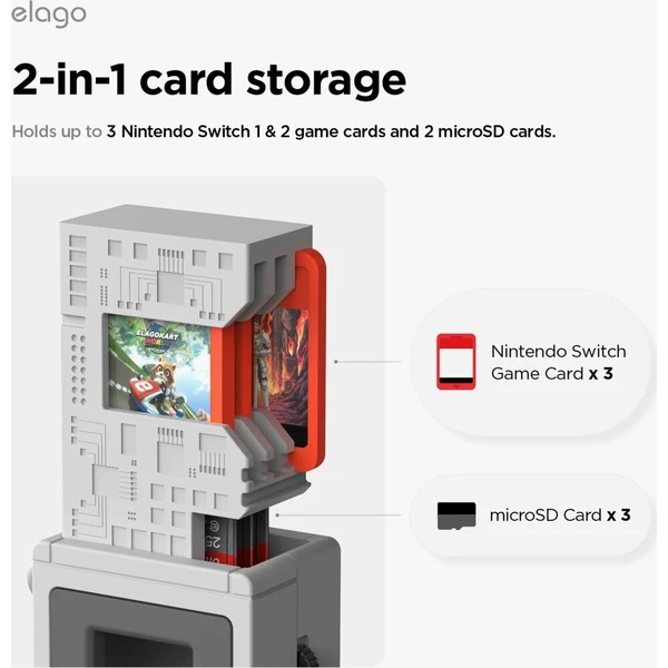 ELAGO 2in1 Card Gaming Storage puzdro na hry Nintendo Switch - Puzdra - Obrázok d_a39429e3379149cbbccd06505c15acaa