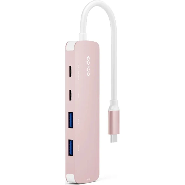Epico UltraHub 5in1 Slim Alu USB-C Hub EH15 | 100W USB-C PD | 2× USB-A, 2× USB-C, 1× HDMI | Sladené - USB huby - Obrázok d_a398a687f9f842619f4b53ebbbee4ce2