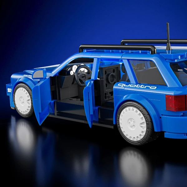 Mattel Brick Shop zostaviteľný model Hot Wheels - 94 Audi Avant RS2 (Speed Series) - Stavebnica - Obrázok d_a421129ded244ab0857469e97951c24e