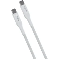 iWant od Epico opletený PD kábel 0,3m USB-C/USB-C biely - Káble a redukcie