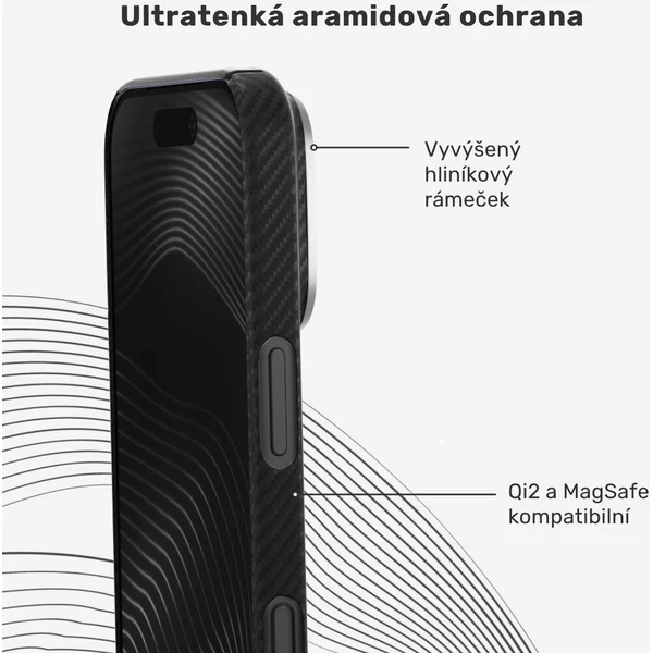 UNUM by Epico SlimAramid Mag+ MagSafe/Qi2 aramidový kryt iPhone 17 Pro Max/18 Pro Max černý - Puzdra - Obrázok d_a48023d403004a109ea0a03702c7cf8e