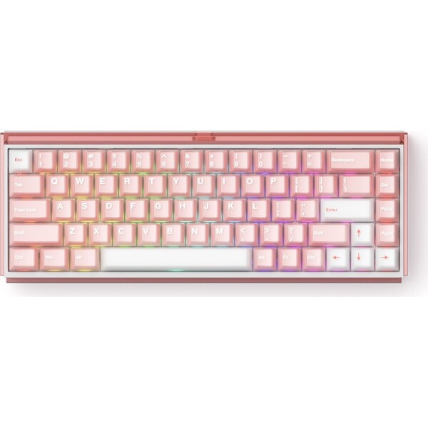 E-shop Akko RAY68 HE Akko AstroAim herná klávesnica (US) ružovo-biela