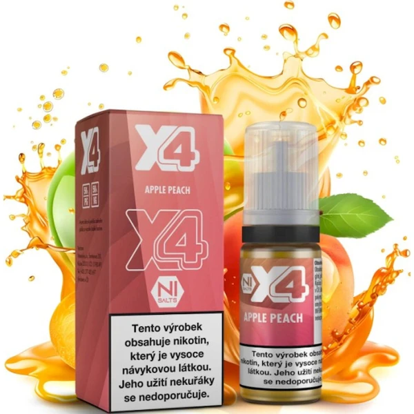 Liquid X4 Bar Juice Jablko a broskyňa 10ml (20mg) - E-liquidy - Hlavný obrázok