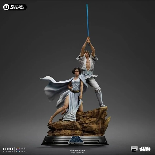 Soška IRON STUDIOS Star Wars - Luke a Leia 41 cm - Sochy a sošky - Obrázok d_a52875c8f09c46318aa69ecf11f0aa8a