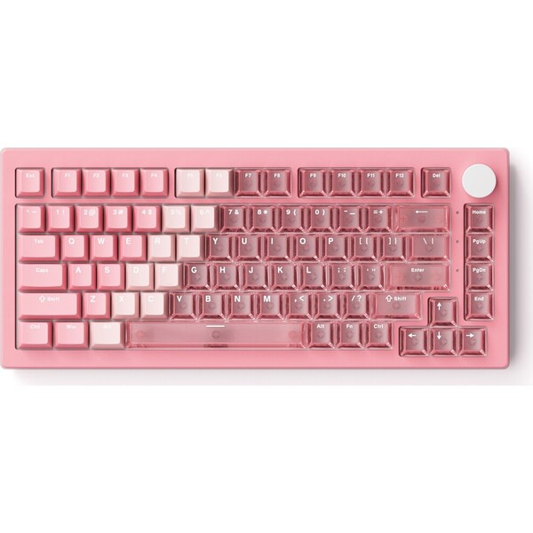 E-shop Akko 5075 V3 HE Akko AstroAim herná klávesnica (US) ružová priehľadná