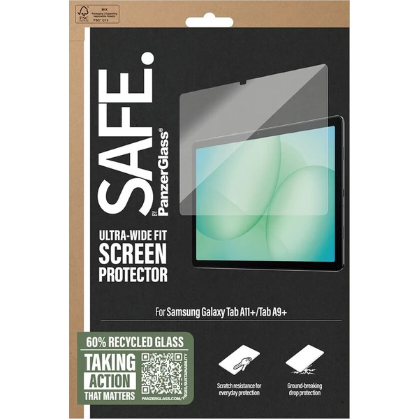 PanzerGlass® SAFE Ultra_Wide Fit sklo Samsung Galaxy Tab A11+/Tab A9+ - Ochranné fólie a sklo - Obrázok d_a61f0863c2044f278428ee158beac443