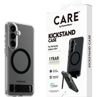 PanzerGlass® CARE Kickstand Qi kryt Samsung Galaxy S26+ priehľadný/čierny - Puzdra