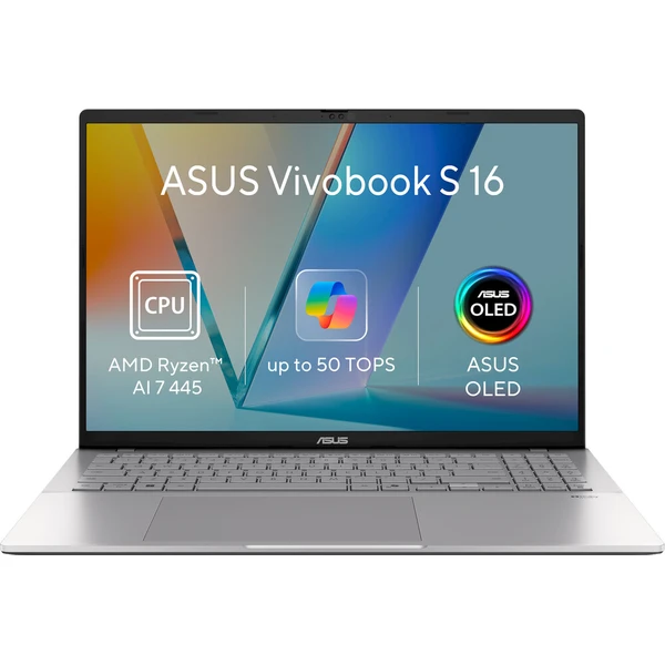 ASUS Vivobook S16 (M3607GA-OLED002W) strieborný - Notebooky - Hlavný obrázok