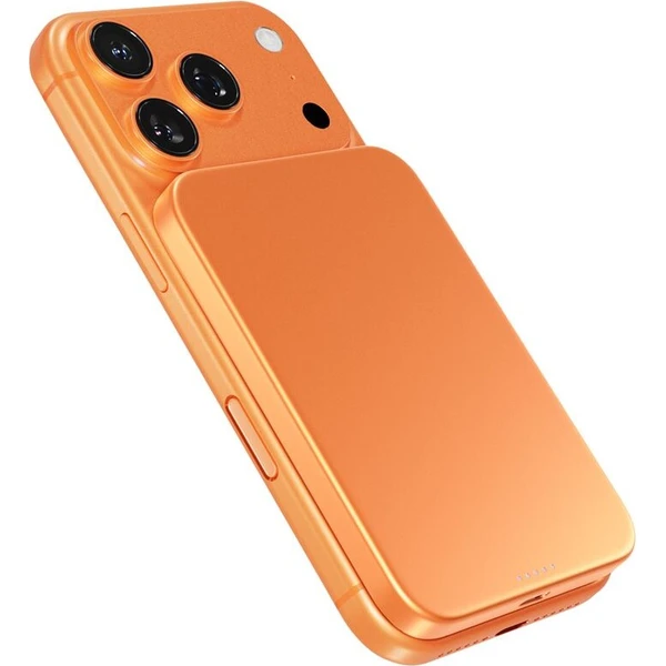 iWant by Epico UltraPack Qi2 Slim 5000mAh hliníková Mag+ bezdrôtová powerbanka oranžová - Powerbanky - Hlavný obrázok