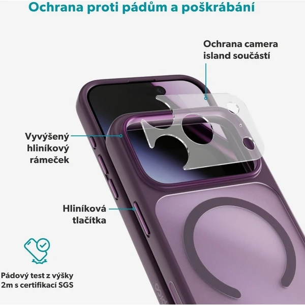 Epico HeroMatte Pro Mag+ MagSafe/Qi2 kryt iPhone 17 Pro Max/18 Pro Max tmavě fialový - Puzdra - Obrázok d_a8112b98036f4ec6bda8398fd24eb732