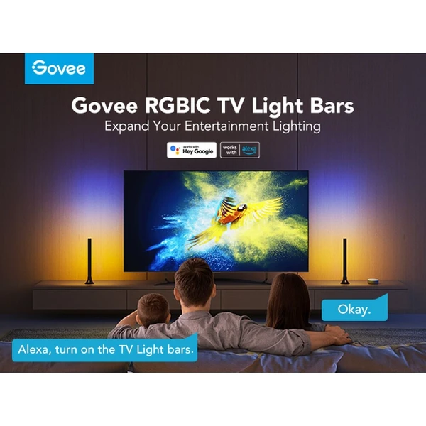 Govee SMART LED RGBIC Panely 38 cm pre TV 43-75" Matter - Inteligentné osvetlenie - Obrázok d_a8a95d1f42a64e3fa542fa99239189f7