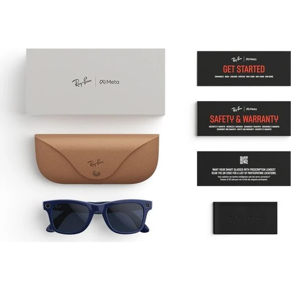 Meta RAY-BAN Wayfarer Gen2 (Štandardné) inteligentné lesklé okuliare (zatemňovacie - číre/safírové)  - AR okuliare - Obrázok d_a8bc08da601145a395eb22744c790ac1