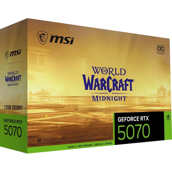 MSI NVIDIA GeForce RTX 5070 12G World of Warcraft MIDNIGHT LIGHT EDITION OC - Grafické karty - Obrázok d_a96f5d0fed5b46b8b9bb16f94e8177d7