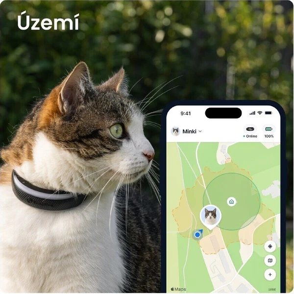 Tractive CAT 6 Mini smart GPS lokátor pre mačky čierny - GPS Moduly  - Obrázok d_a9adf3c7256b4c4b95377d544255538b