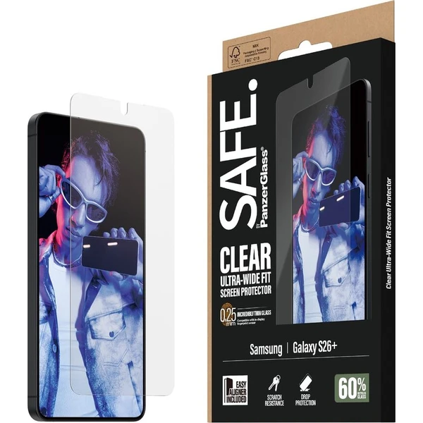 PanzerGlass® SAFE sklo s instalačným rámčekom Samsung Galaxy S26+ - Ochranné fólie a sklo - Hlavný obrázok
