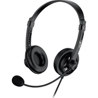 Genius HS-230U drôtové náhlavné slúchadlá čierne - Slúchadlá