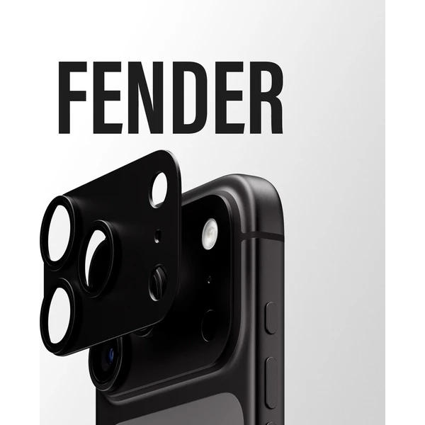 PanzerGlass FENDER hliníková ochrana fotoaparátu iPhone 18 Pro Black - Ochranné fólie a sklo - Obrázok d_aa1c92a1c819417fa25d8a8d772648e7