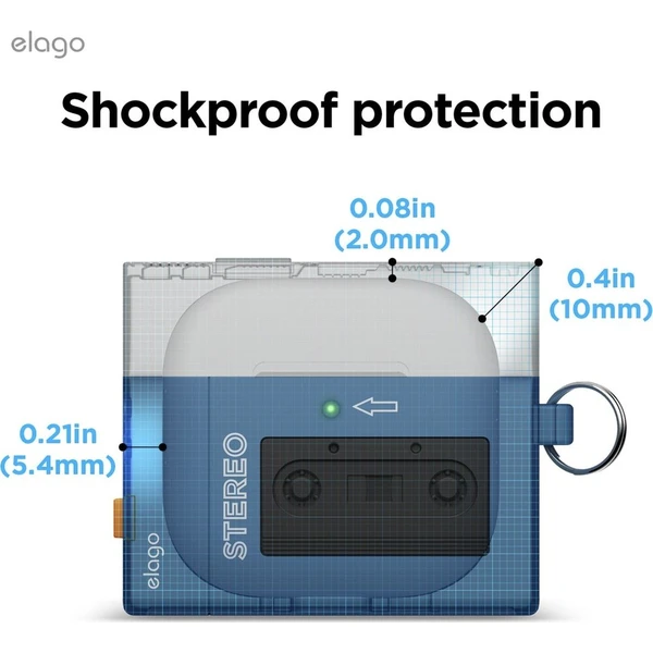 ELAGO Cassette Player púzdro Airpods 4 tmavomodré - Puzdra - Obrázok d_aa9148b456d34212b502036b811c21b5