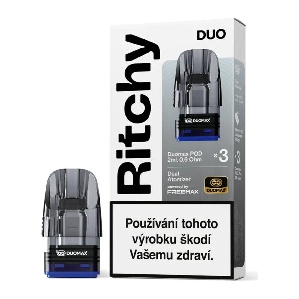Ritchy DUO Pod Cartridge DUOMAX balenie (3ks) 0.6ohm - Cartridge pre elektronické cigarety - Hlavný obrázok