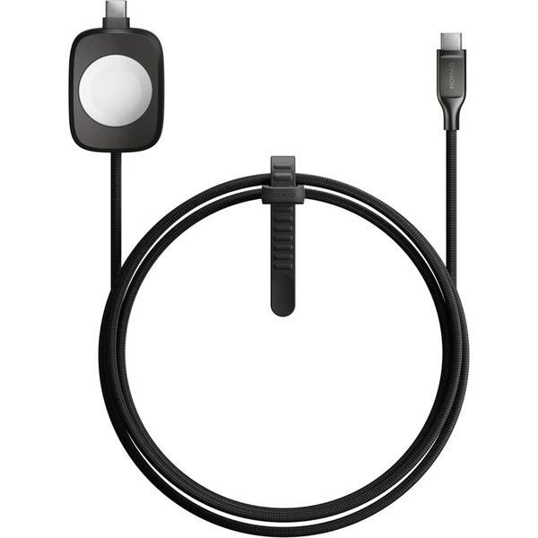 Nomad Universal Cable pre Apple Watch, USB-C 100W, 1.5m, čierny - Nabíjačky - Hlavný obrázok