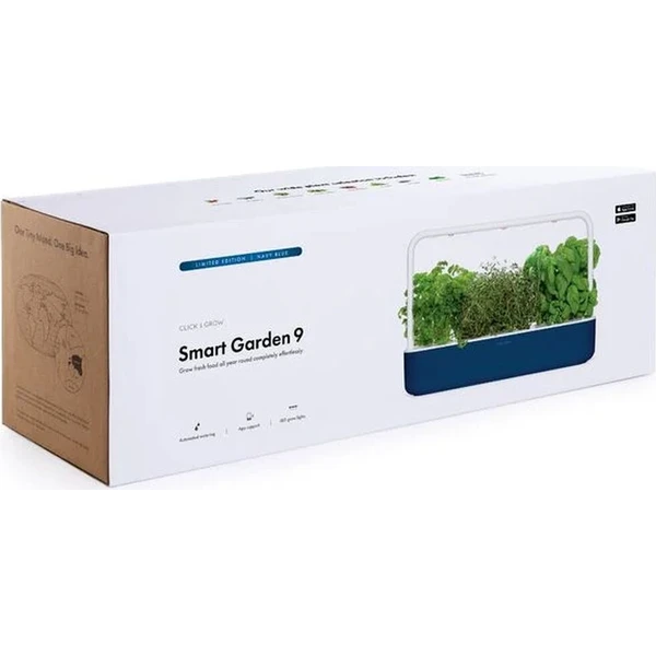 Click and Grow Smart Garden 9 šikovný kvetináč + 9ks kapsúl so semienkami tmavomodrý - Kvetináče - Obrázok d_ab0e3927299546e3aa7c5eb35087eb5b