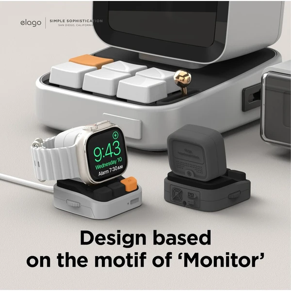 ELAGO W9 stojanček pre Apple Watch/Galaxy Watch tmavomodrý - Stojany - Obrázok d_ab1f749266c44d039aa141acdfec6693