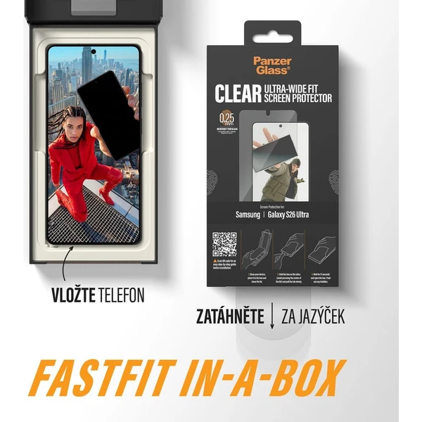 PanzerGlass® Ultra-Wide Fit sklo s bezprašným aplikačným boxom Samsung Galaxy S26 Ultra - Ochranné fólie a sklo - Obrázok d_ab296f1ad7bb486a897bf773a856f93a