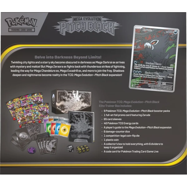 Pokémon TCG: Mega Evolution Pitch Black - Elite Trainer Box - Pokémon karty - Obrázok d_abbf470a1a404896b857543078a53e41