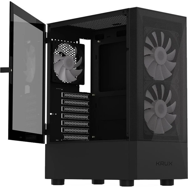 Krux Vako RGB ATX skriňa čierna - Počítačové skrine - Obrázok d_acb17369e8e7472ba7dfcda40d80df6c