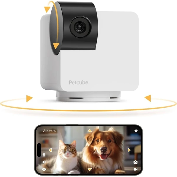 Petcube Cam 360 biela bezpečnostná kamera pre domáce zvieratá - IP kamery - Hlavný obrázok