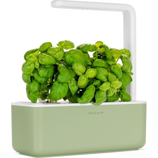 Click and Grow Smart Garden 3 šikovný kvetináč + 3ks kapsúl so semienkami bazalky šalviovo zelený - Kvetináče - Obrázok d_ae209c76c84844559954395b7f35edfd