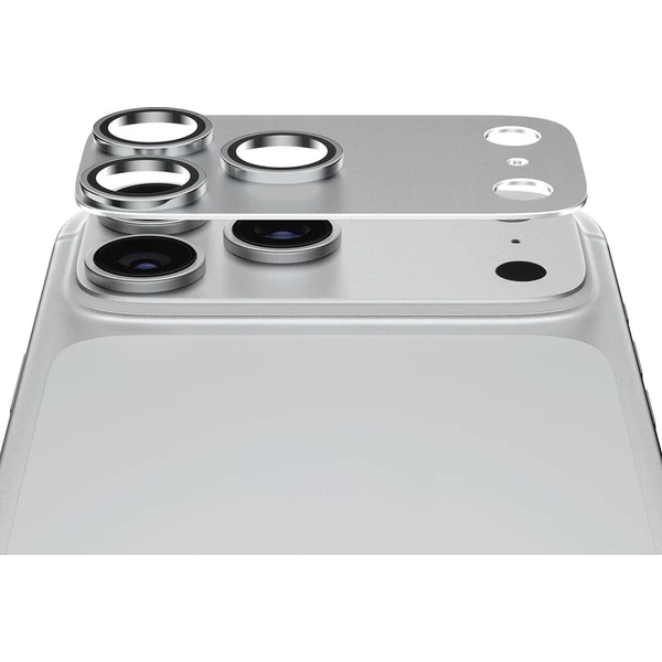 PanzerGlass FENDER hliníková ochrana fotoaparátu iPhone 18 Pro Max Silver - Ochranné fólie a sklo - Obrázok d_af785901d84b4f67954f945a0a2ef45c