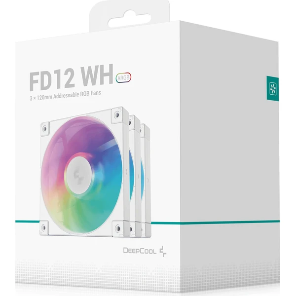 DEEPCOOL FD12 ARGB WH 3v1 3x120mm ARGB biela - Ventilátory pre PC - Obrázok d_afcf01c5720d49299db7ea172339f1d6