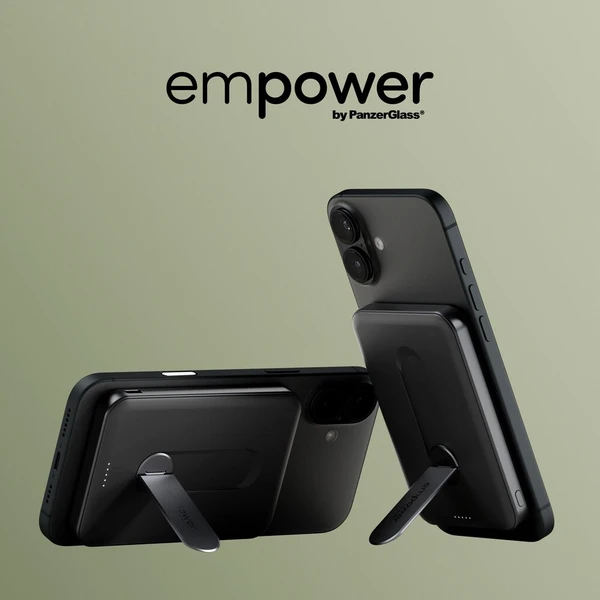 PanzerGlass® empower bezdrôtová Qi2 powerbanka 5000 mAh, MagSafe, otočný stojan, čierna - Powerbanky - Obrázok d_afe38328988a47d5a76bd66242ce3584