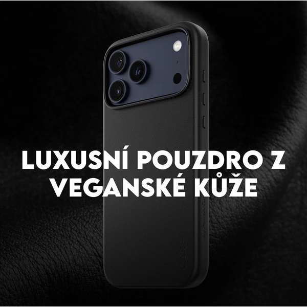 PanzerGlass® CARE SOLO MagSafe kryt z vegánskej kože iPhone 17e/16e čierny - Puzdra - Obrázok d_b144005625b14ac7ba31e3aa81f463e0