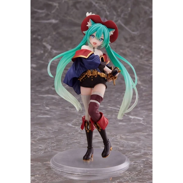Figúrka Hatsune Miku PVC Soška Hatsune Miku Wonderland Mačiak v čižmách 18 cm (s bonusom) - Figúrky - Hlavný obrázok