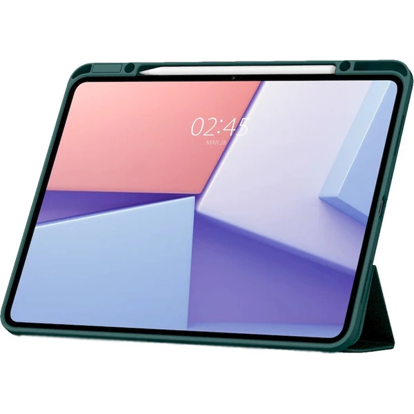 Spigen Urban Fit flipové púzdro iPad Pro 13" 2025 tmavo zelené - Puzdra - Obrázok d_b19850cab4434442b2da7cb58f50006a