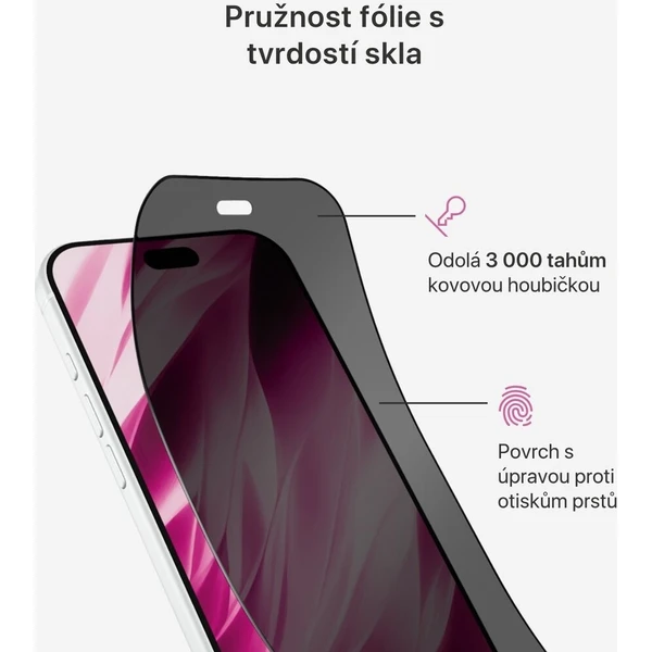 iWant Privacy Flexiglass 3D ochranné sklo pro iPhone 18 Pro Max - Ochranné fólie a sklo - Obrázok d_b1bc767356a4408f9f7b661f84ffc425