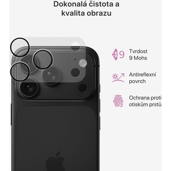 iWant Antireflexní safírová ochrana čoček pro iPhone 18 Pro Max - Ochranné fólie a sklo - Obrázok d_b201a150761145f8aad2033675b291a2