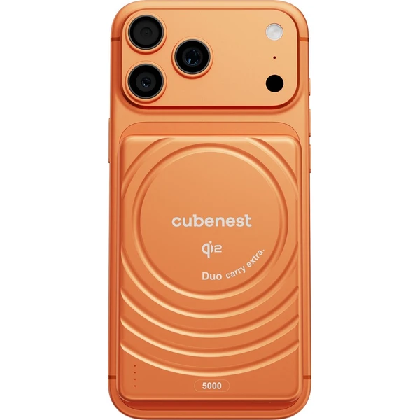 CubeNest SQ1B3D SlimDual Qi2/MagSafe powerbanka (5000 mAh) oranžová - Powerbanky - Obrázok d_b252e4aee5d94450b11a734d9e9f04e3